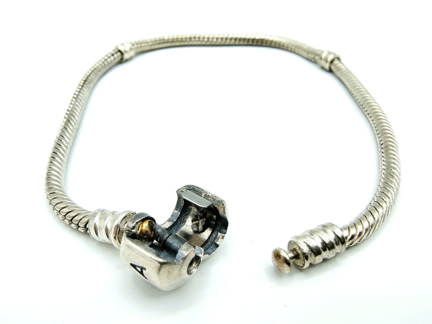 Zilveren Pandora armband, basic, 21 cm