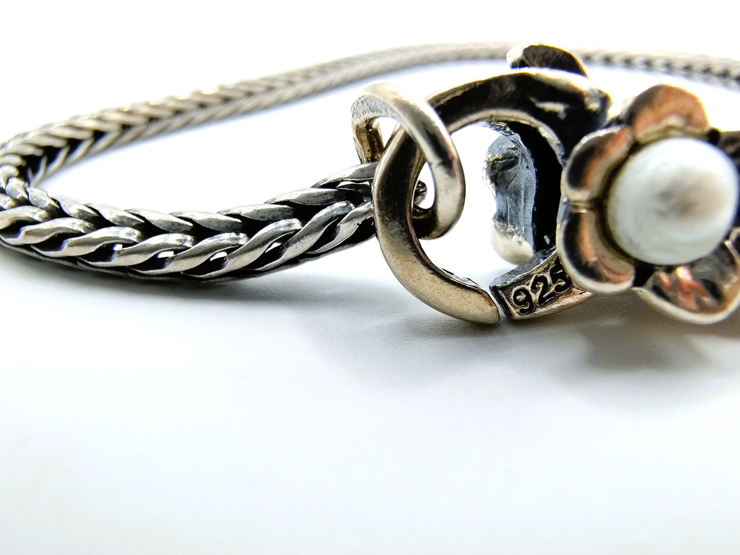 Silver Trollbeads bracelet, basic, 20 cm