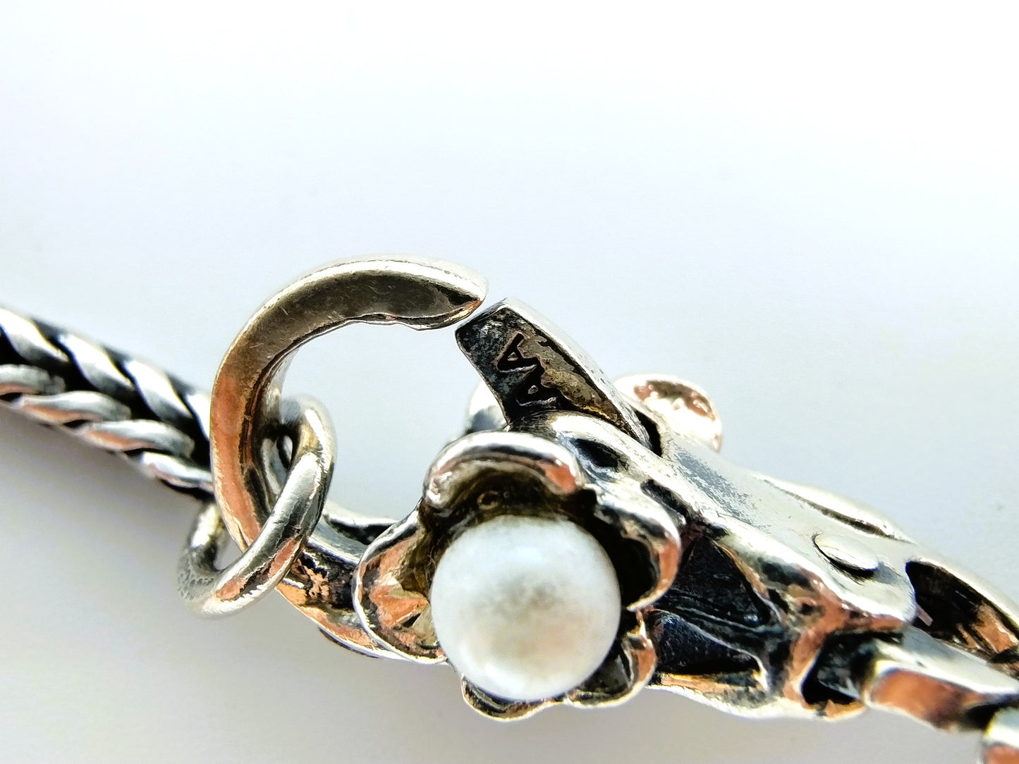 Silver Trollbeads bracelet, basic, 20 cm