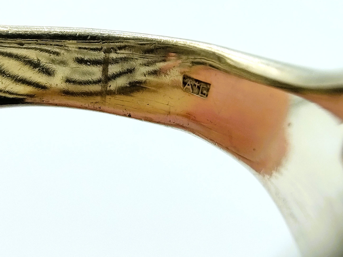 Silver design ring, 925, 18 mm