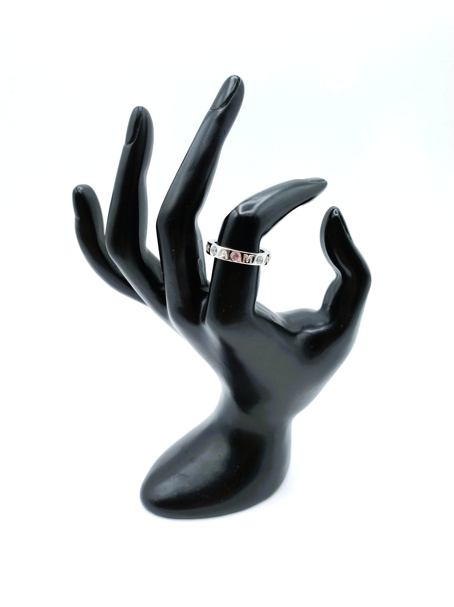 Zilveren Zinzi ring met zirkonia's, 18 mm
