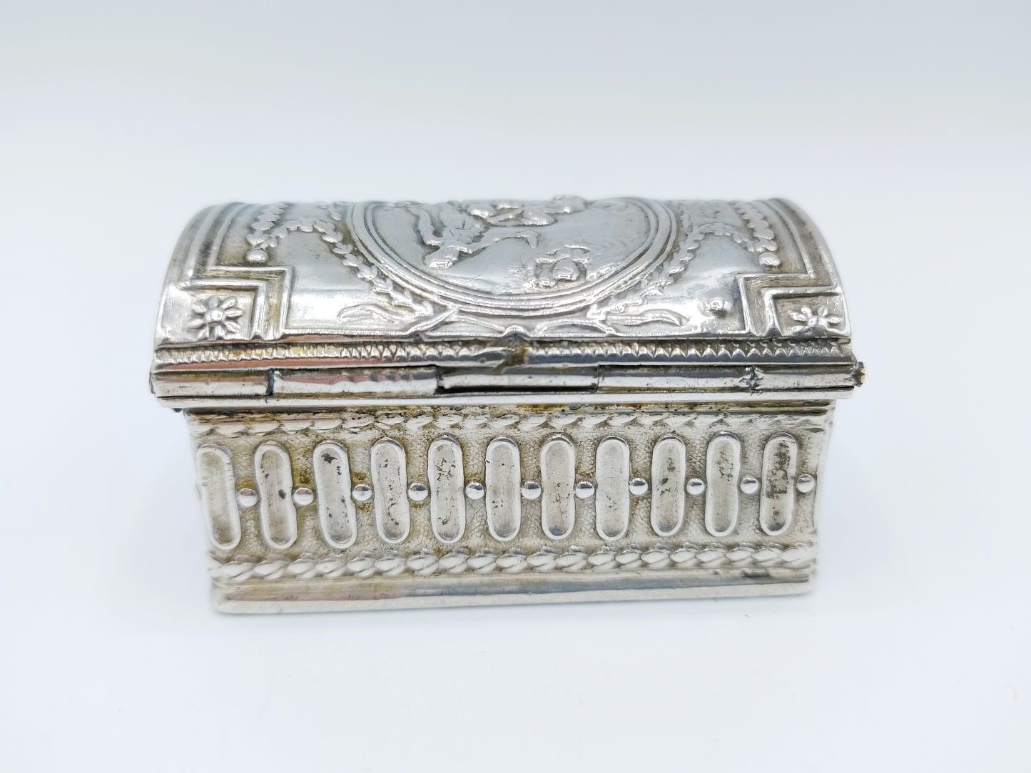Silver snuff box, Biblical representation, Amsterdam, 1806