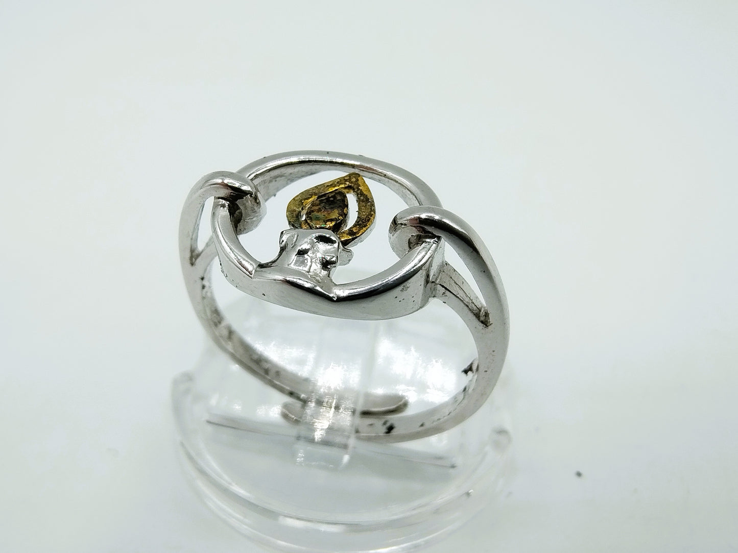 Silver ring with candle, T. Klots, Pforzheim, universal size