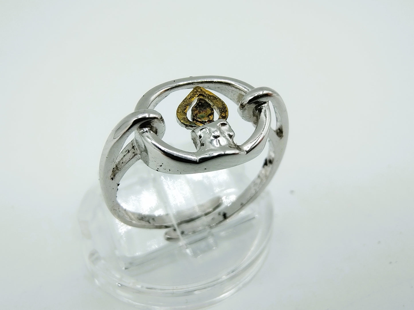 Silver ring with candle, T. Klots, Pforzheim, universal size