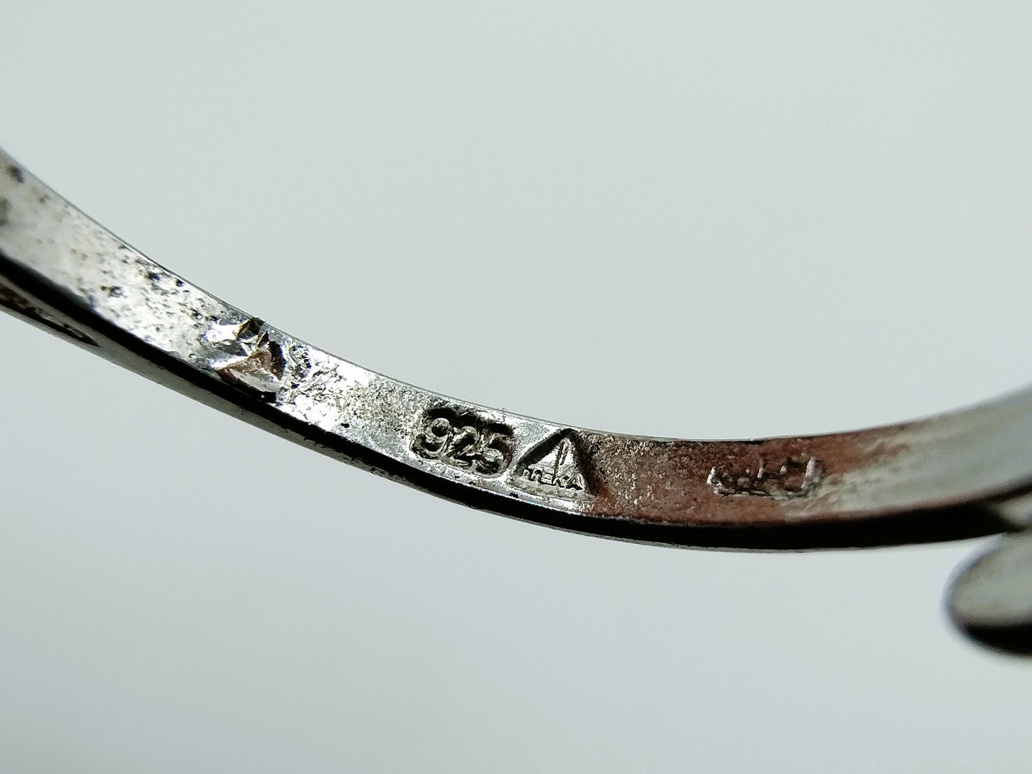 Silver ring with candle, T. Klots, Pforzheim, universal size