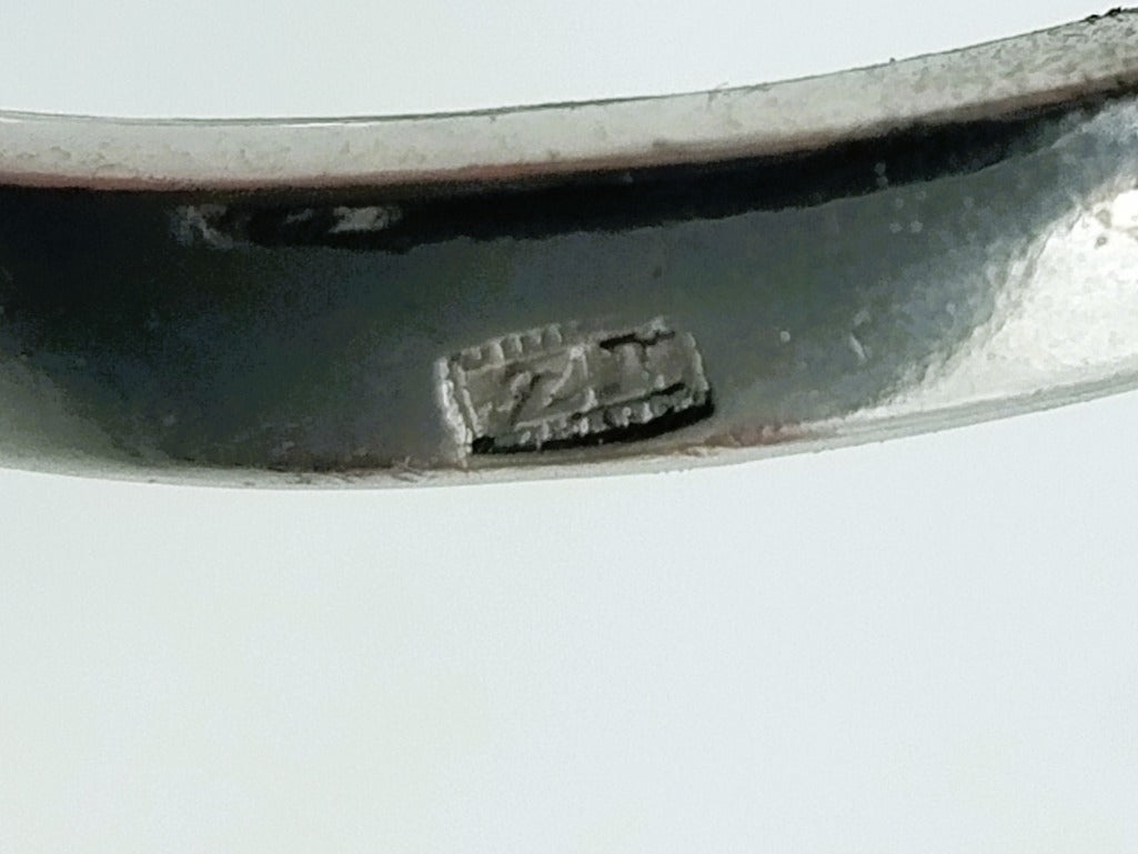 Silver ring with candle, T. Klots, Pforzheim, universal size