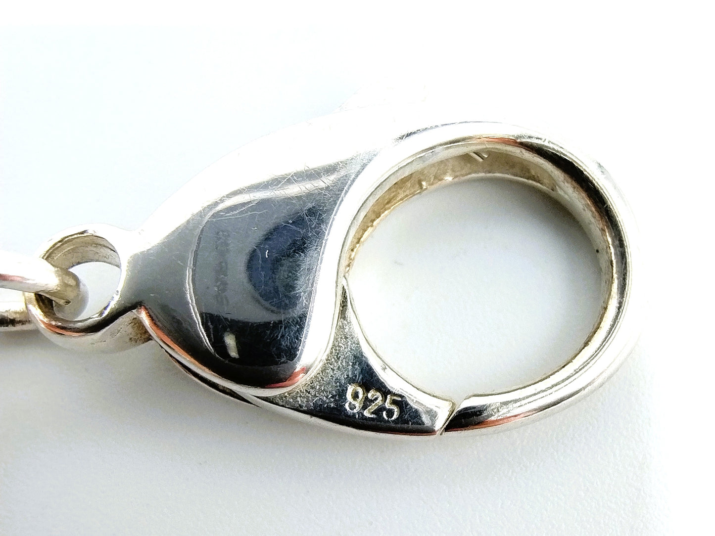 Heavy silver design link bracelet, 20 cm