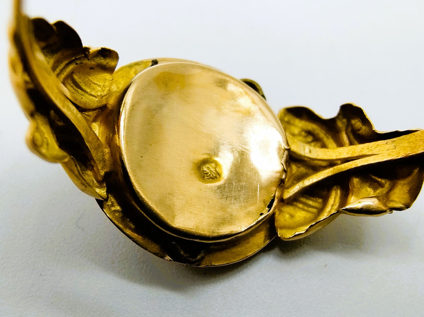 18 carat gold ring with Zeeland buttons, 19 mm