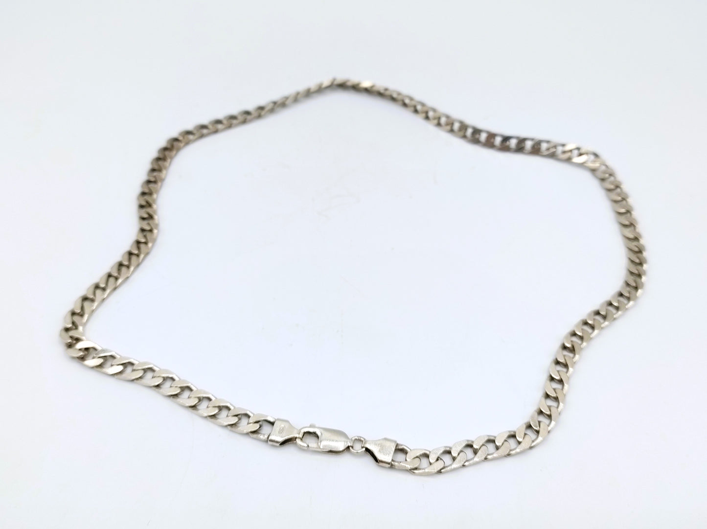 Silver men's necklace, 51 cm