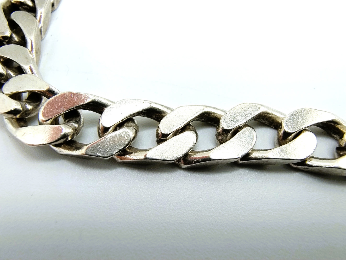 Silver men's necklace, 51 cm