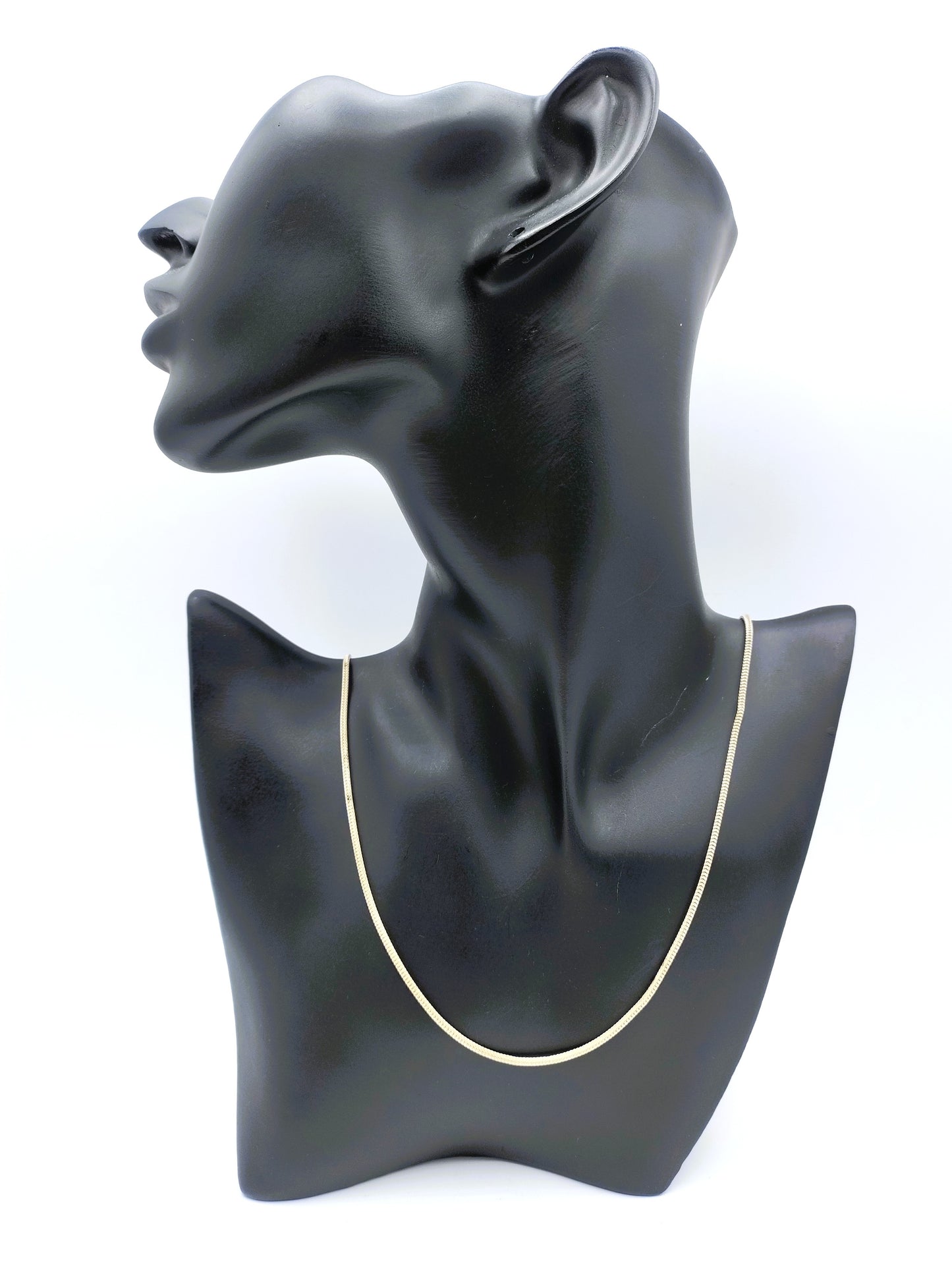 Zilveren slangenketting, 70 cm