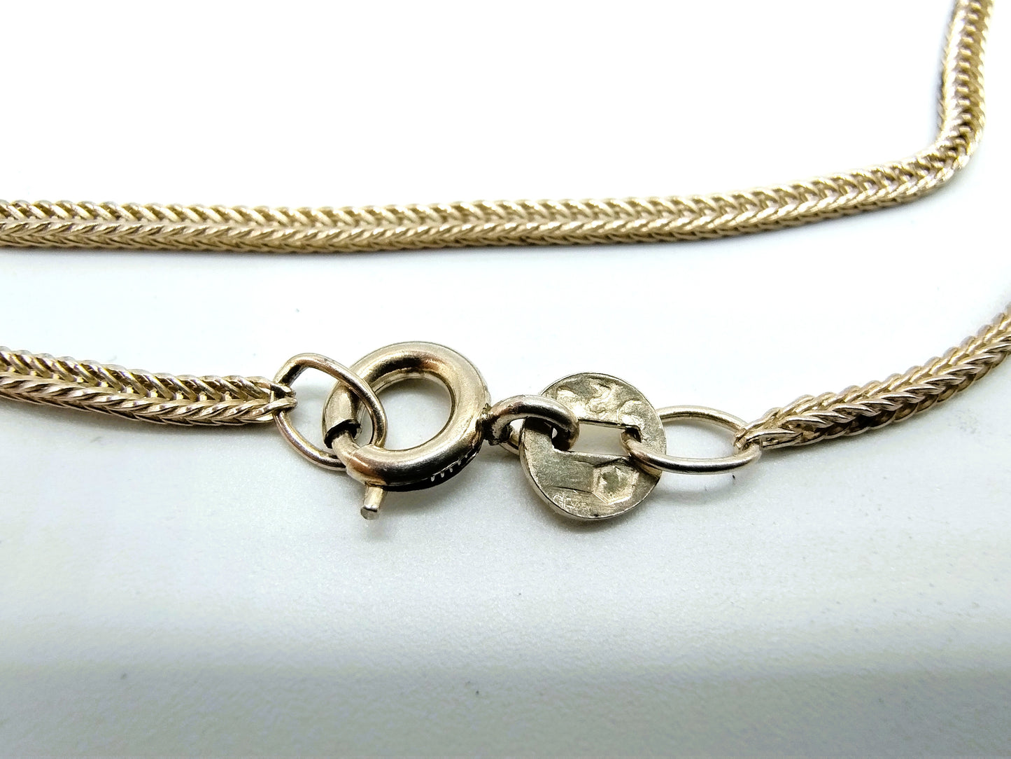 Zilveren slangenketting, 70 cm