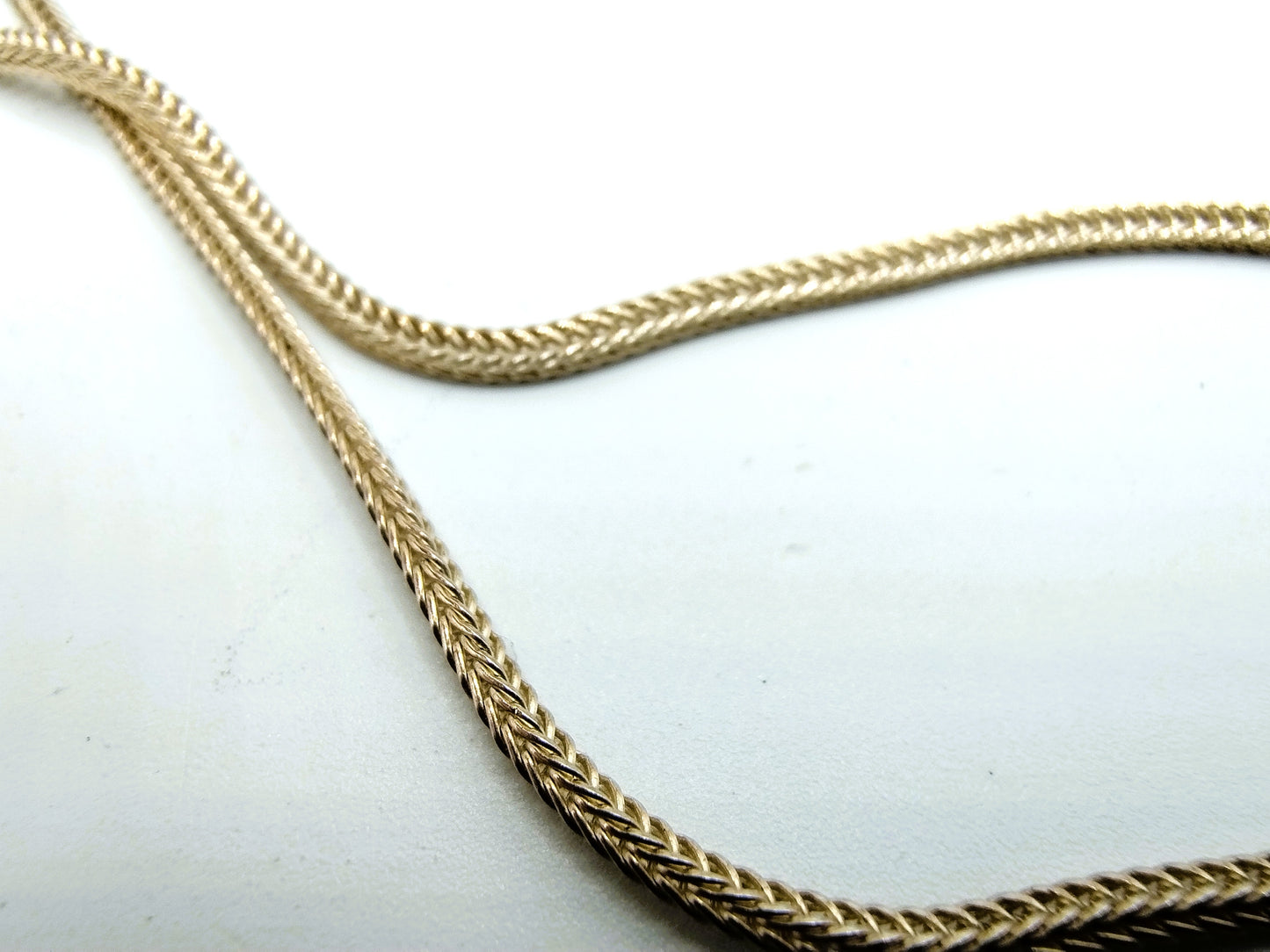 Zilveren slangenketting, 70 cm