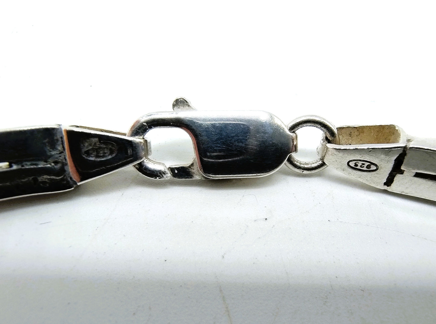 Silberne Gliederkette, 42 cm