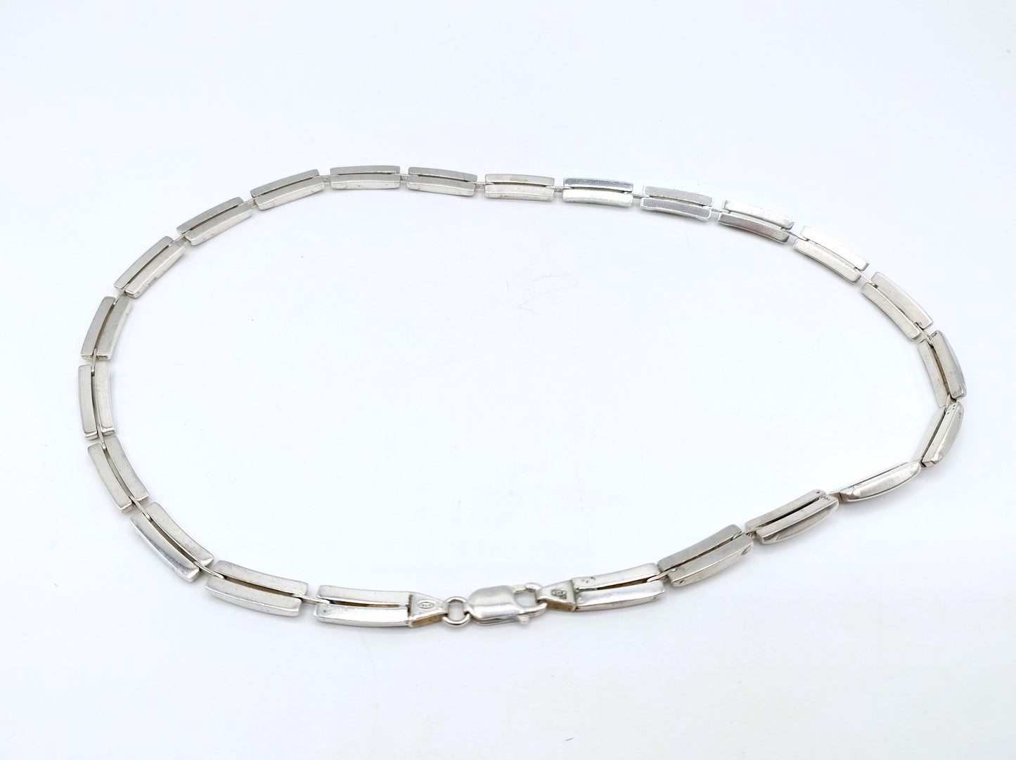 Silberne Gliederkette, 42 cm