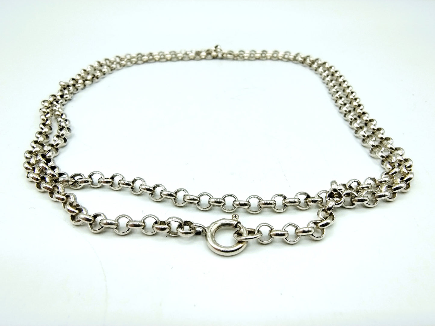 Silberne Jasseron-Kette, 71,5 cm.