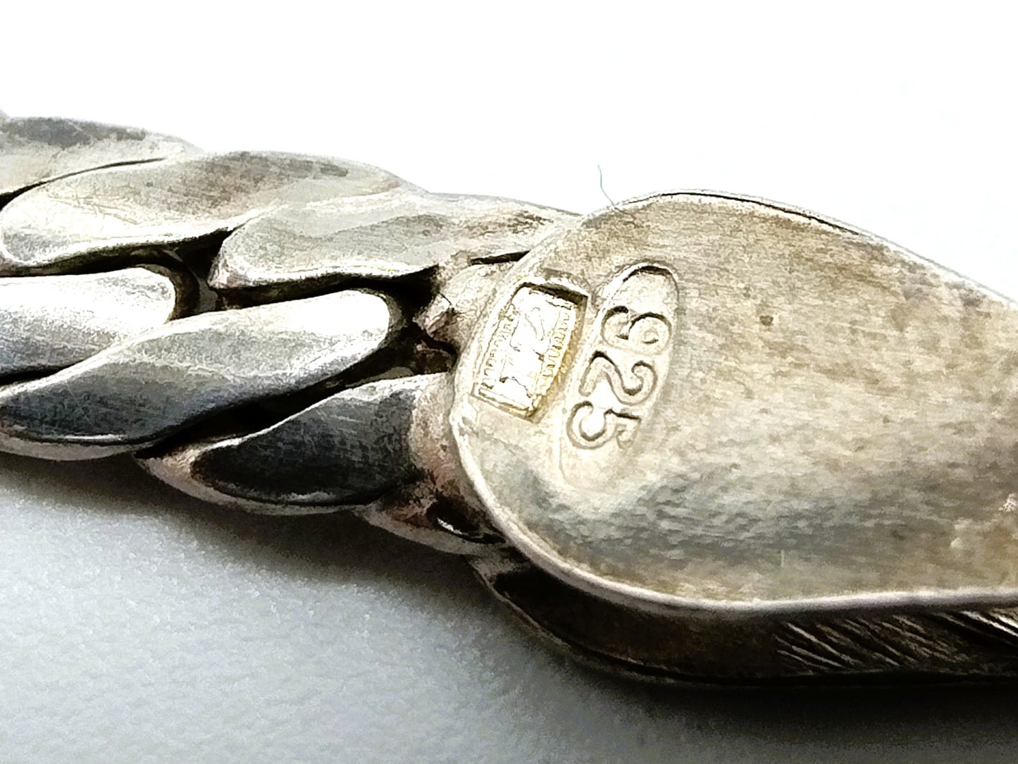 Silberne Gliederkette, 43 cm