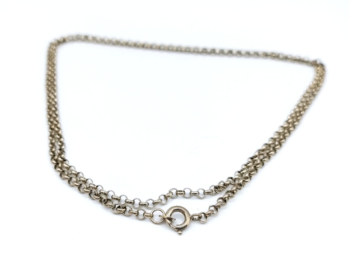 Zilveren jasseronketting, 79 cm
