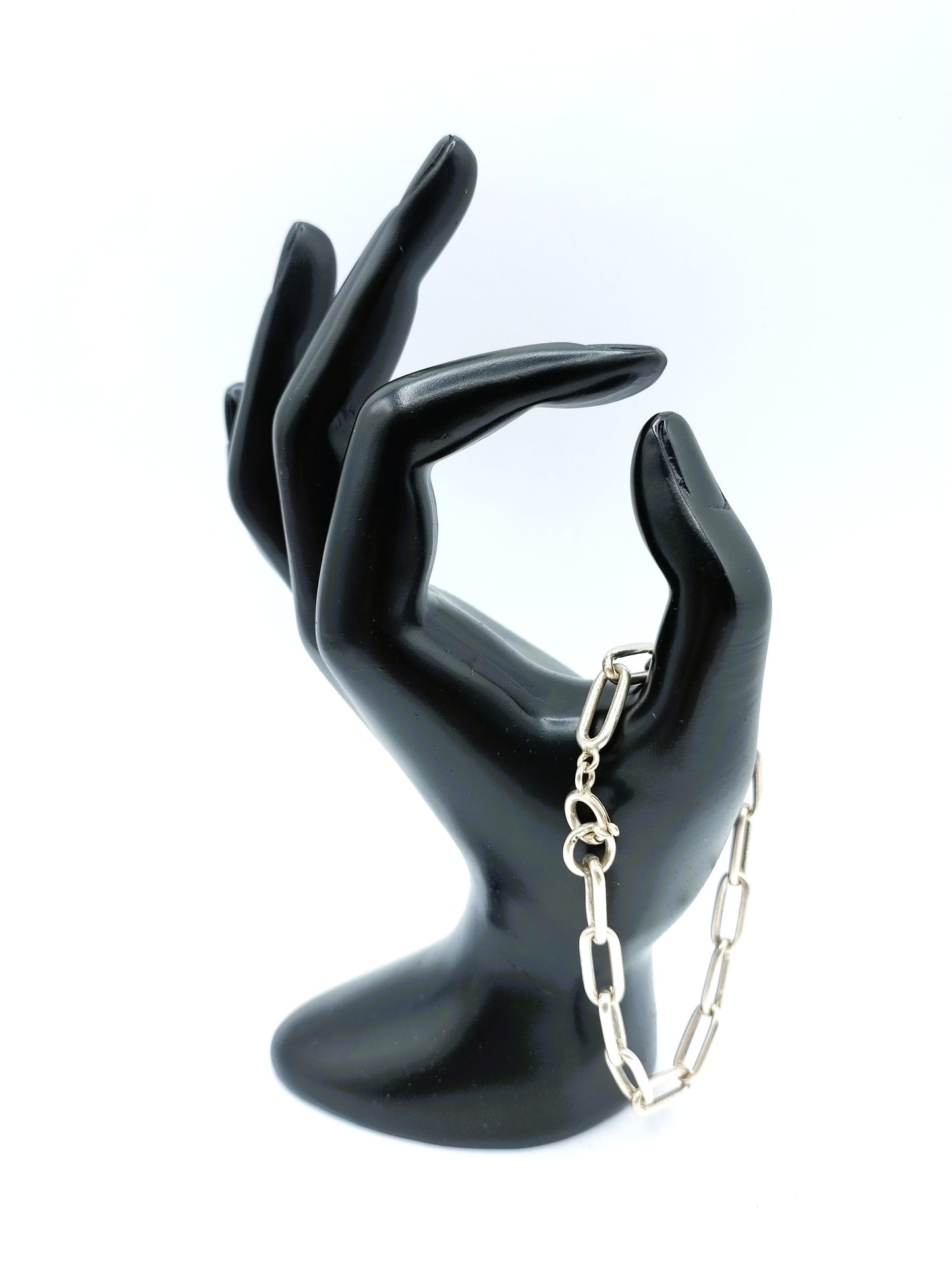 Zilveren bedelarmband, exclusief bedels, 19 cm,