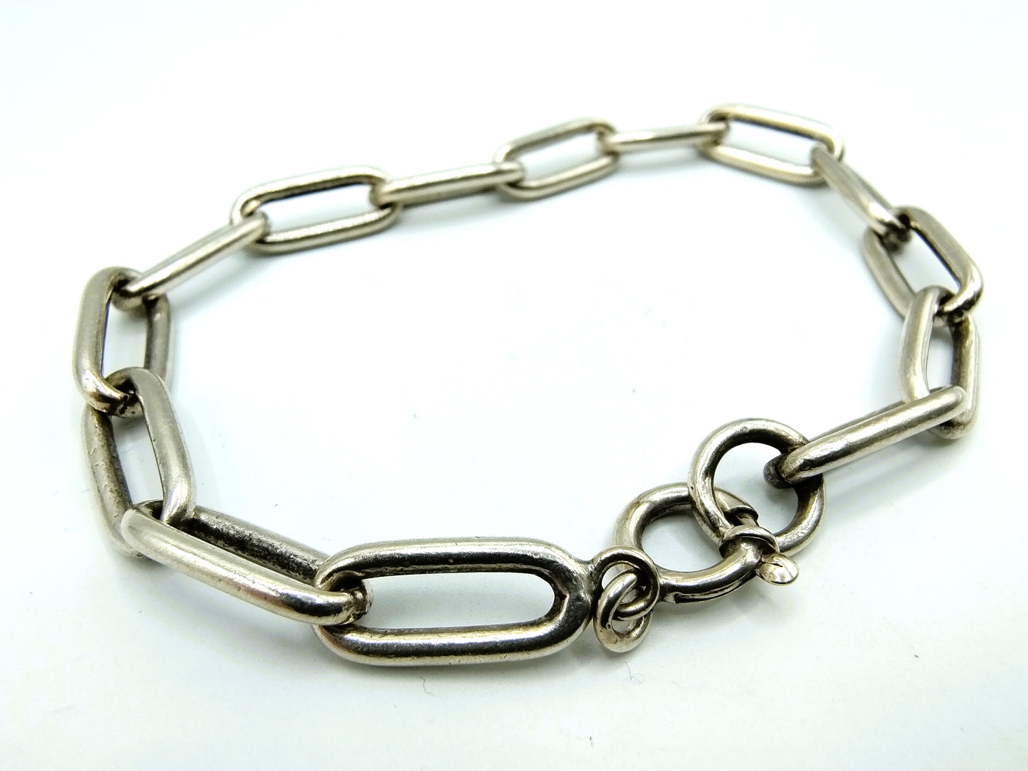 Zilveren bedelarmband, exclusief bedels, 19 cm,
