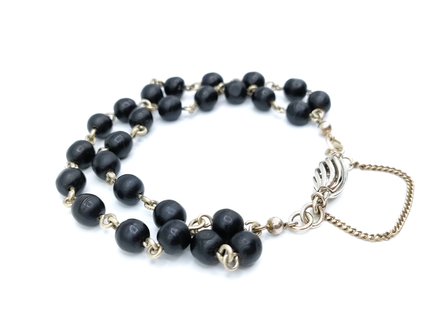 Gitten-Armband mit Silberverschluss, 18,5 cm.