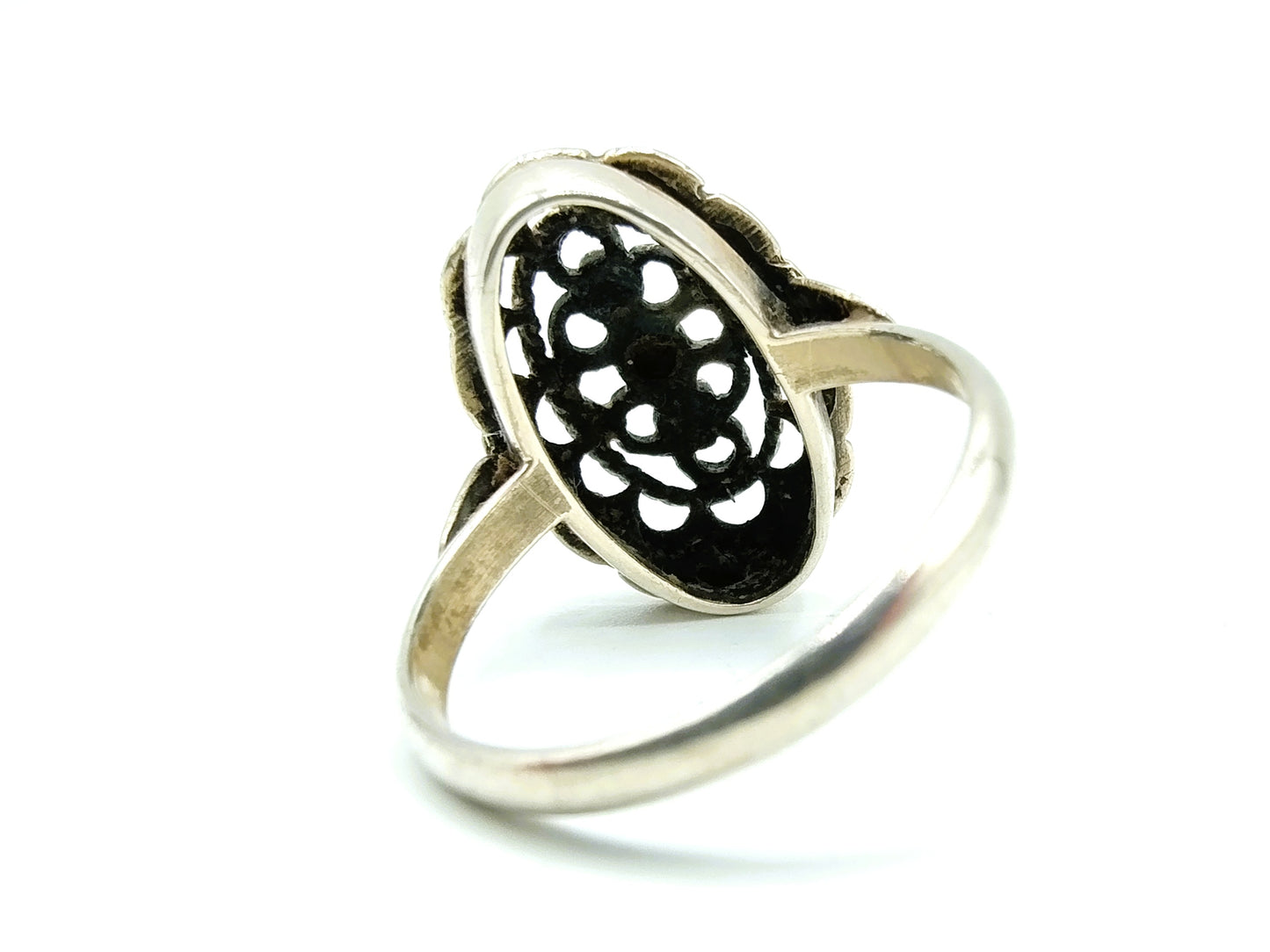 Zilveren ring, Fa. Niekerk, Schoonhoven, 18 mm