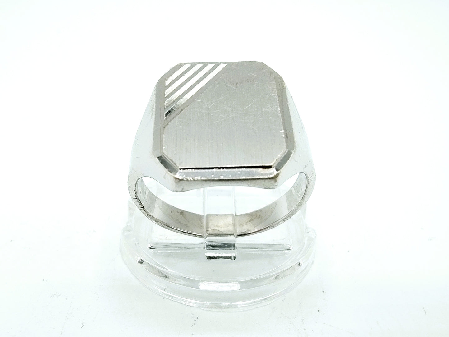 Zilveren zegelring, heren, 18,5 mm