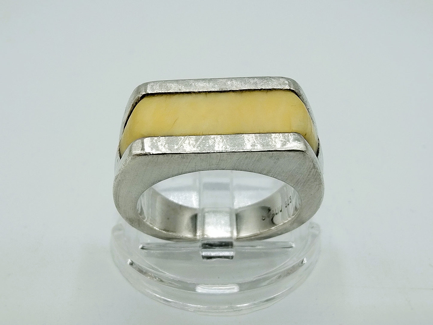 Silberner Unisex-Ring, Joachim S'Paliu, Spanien, 17 mm