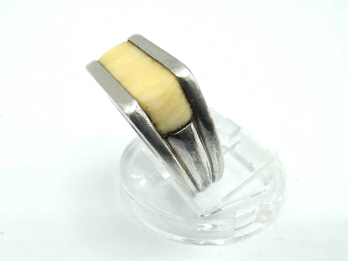 Silberner Unisex-Ring, Joachim S'Paliu, Spanien, 17 mm