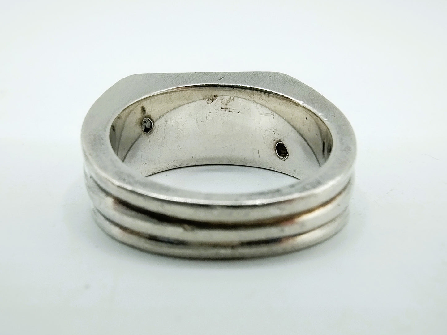 Silberner Unisex-Ring, Joachim S'Paliu, Spanien, 17 mm