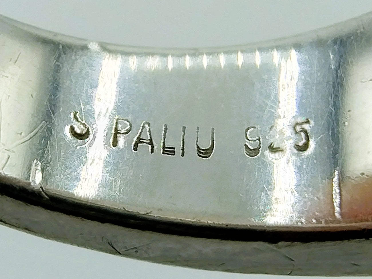 Silberner Unisex-Ring, Joachim S'Paliu, Spanien, 17 mm