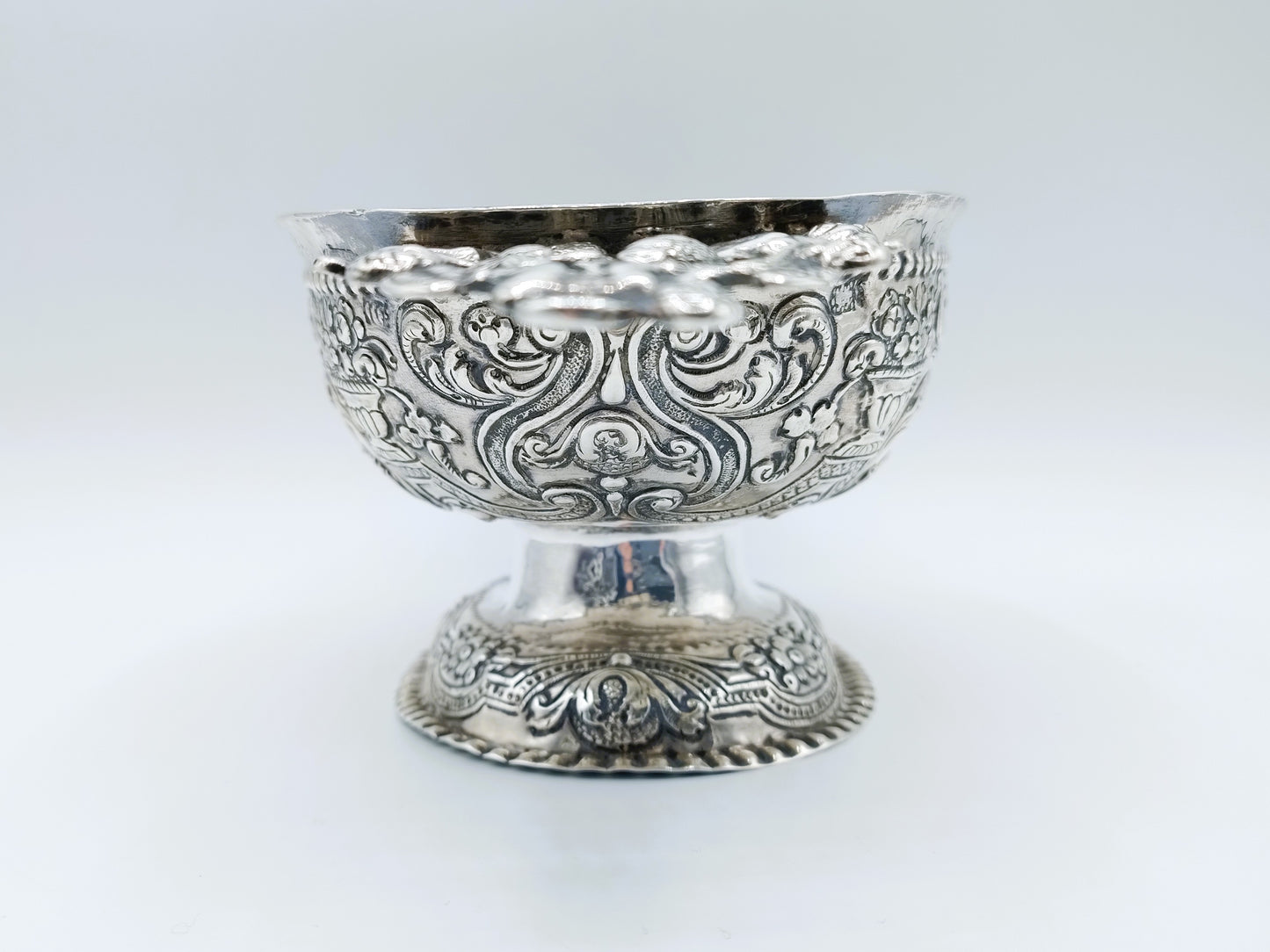 Zilveren brandewijnkom, Jelle Thomas, Makkum, 1754