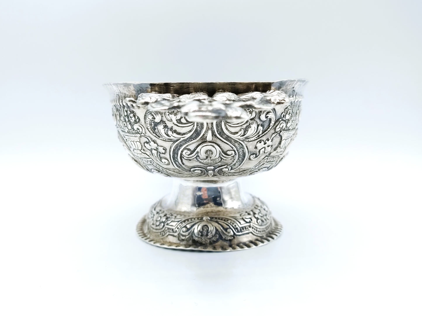 Zilveren brandewijnkom, Jelle Thomas, Makkum, 1754