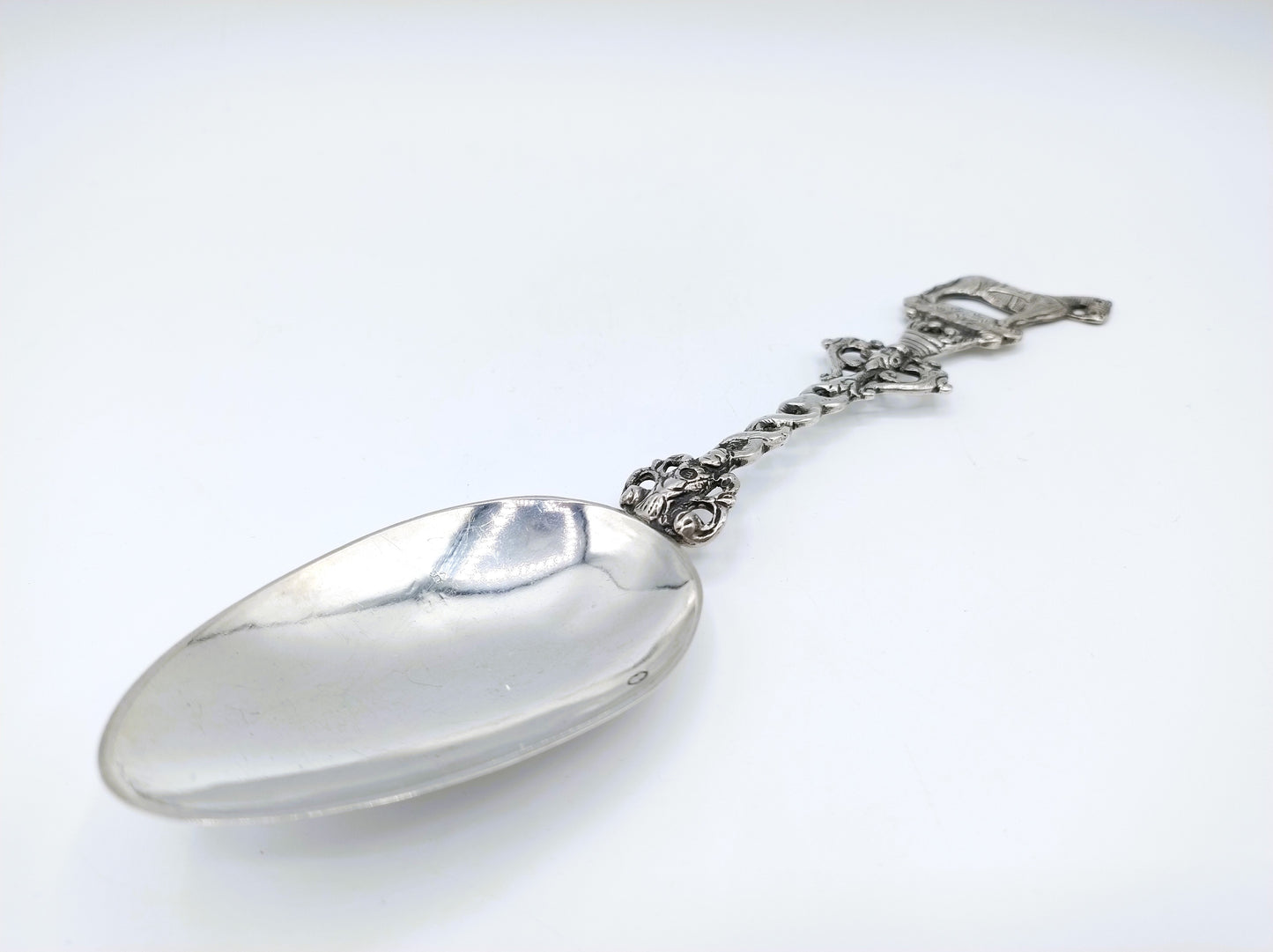 Silver memorial spoon, H. Ament, Joure, 1871