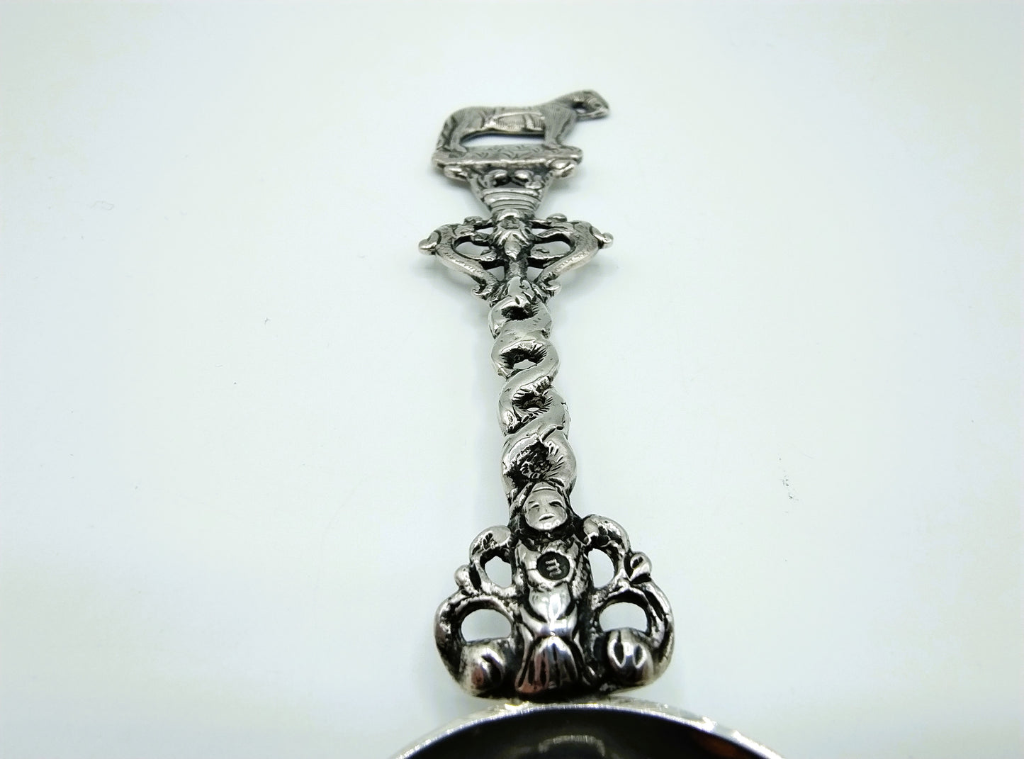 Silver memorial spoon, H. Ament, Joure, 1871