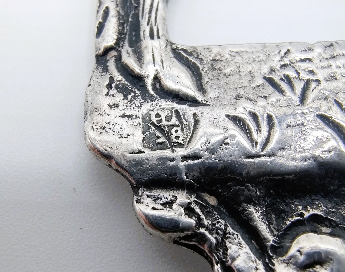 Silver memorial spoon, H. Ament, Joure, 1871