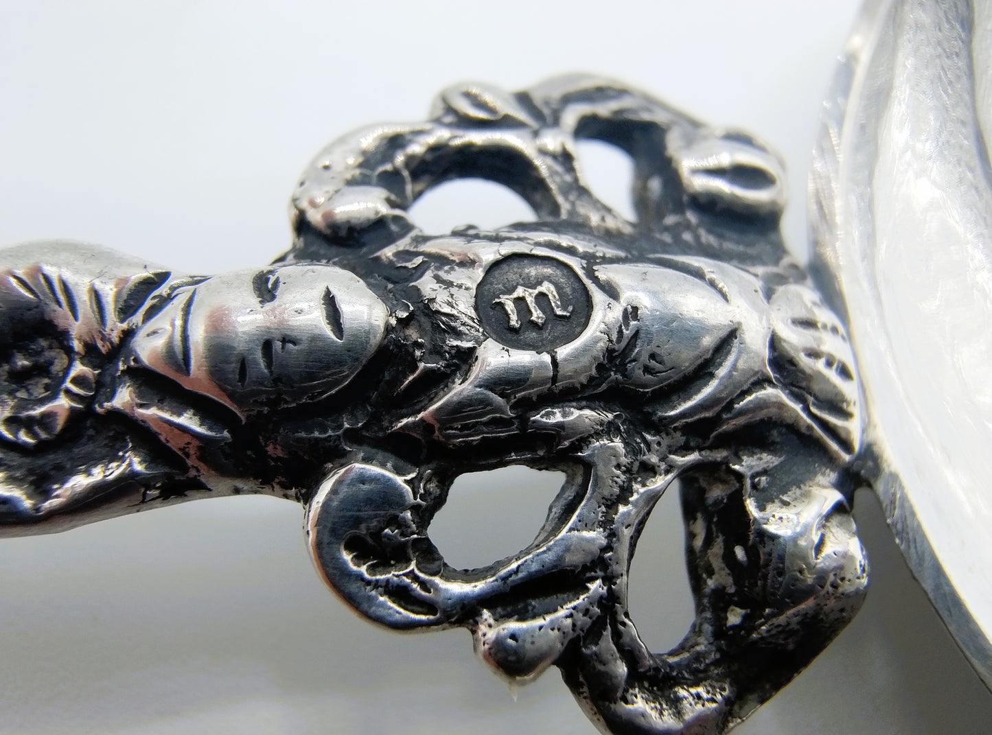 Silver memorial spoon, H. Ament, Joure, 1871