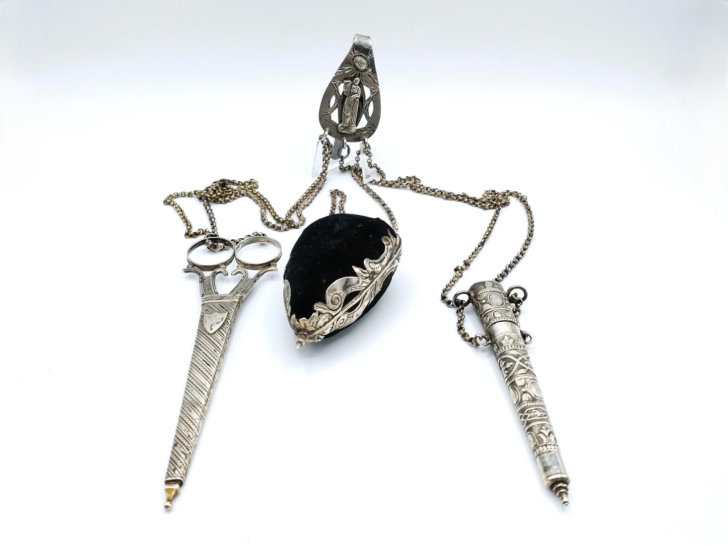 Zilveren Friese Chatelaine, o.a. P. Schmidt, Leeuwarden, 1818