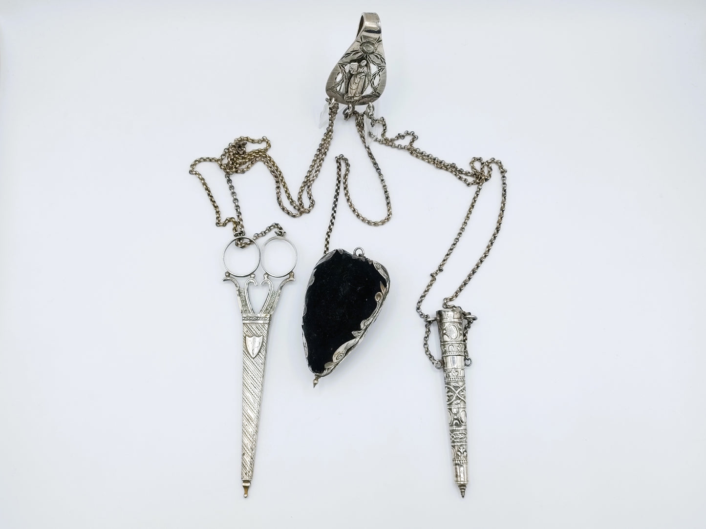 Zilveren Friese Chatelaine, o.a. P. Schmidt, Leeuwarden, 1818
