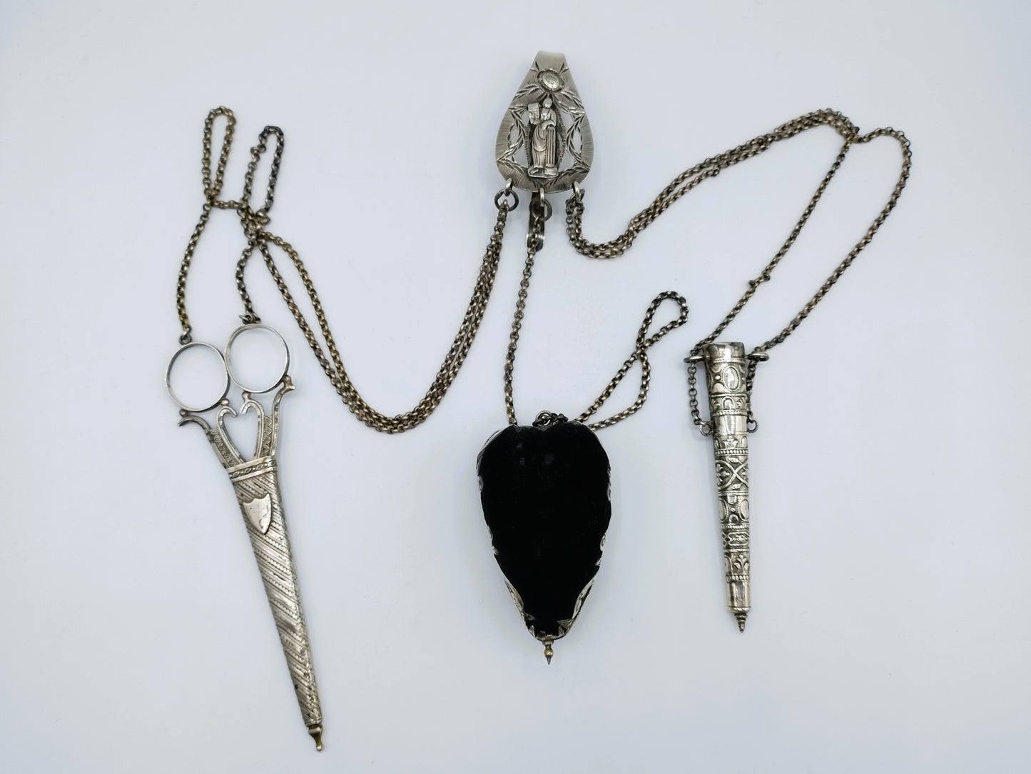 Zilveren Friese Chatelaine, o.a. P. Schmidt, Leeuwarden, 1818