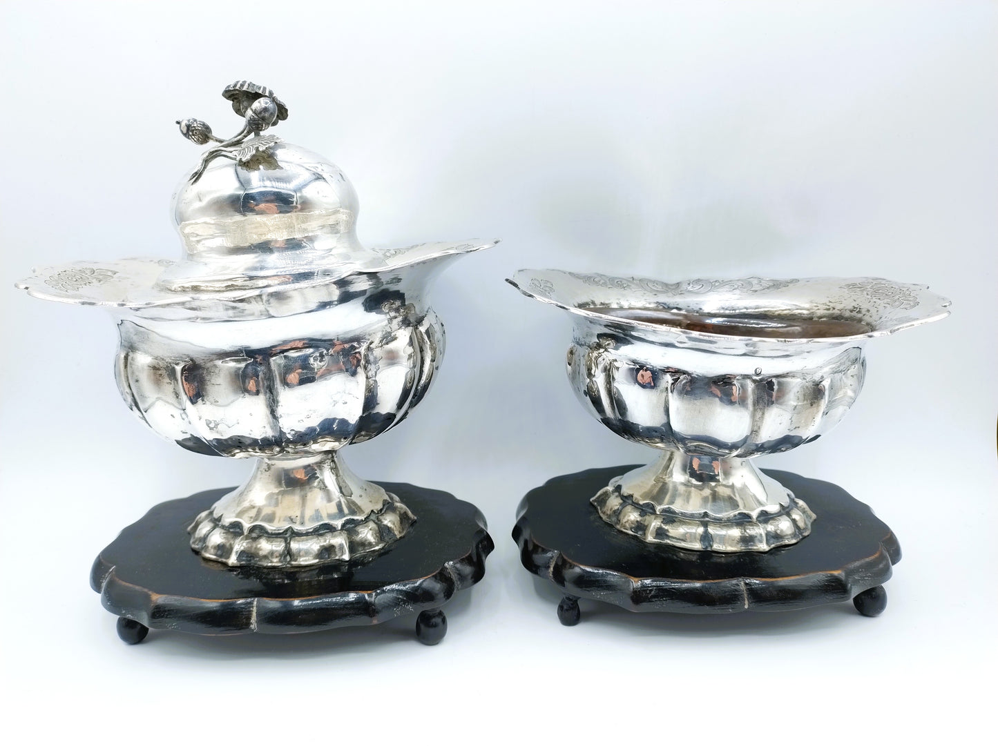Silver tobacco pot and pipe stove, CJ Brunings, Joure, 1867