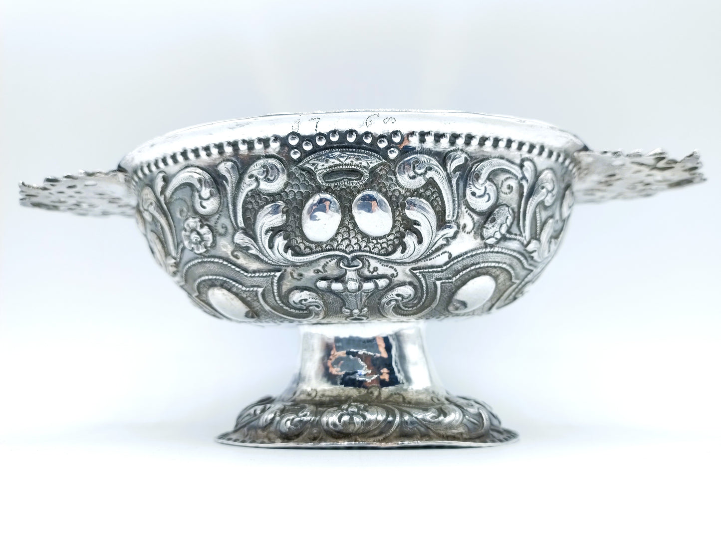 Zilveren brandewijnkom, Obbe Ydema, Sneek, 1766