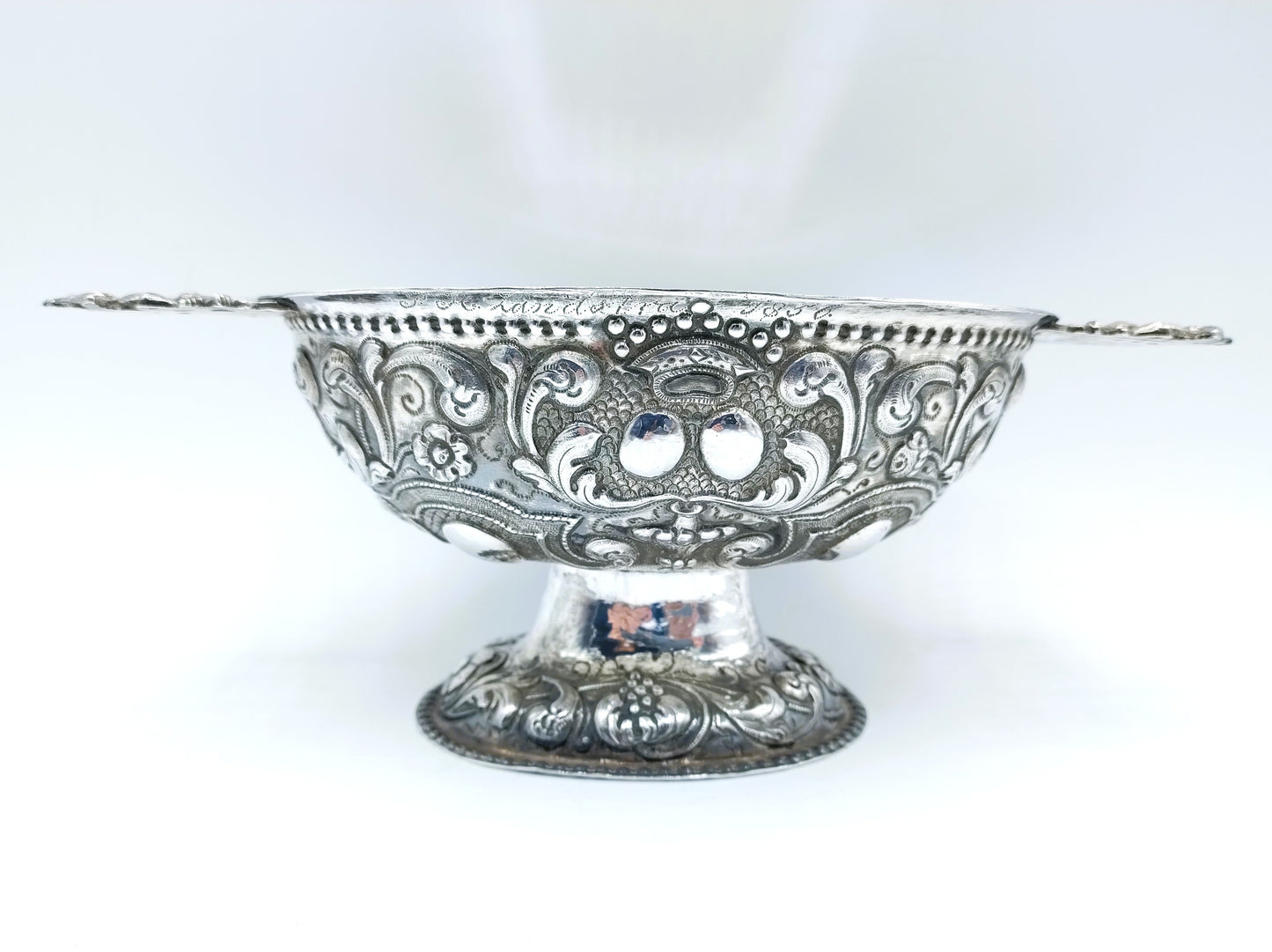 Zilveren brandewijnkom, Obbe Ydema, Sneek, 1766