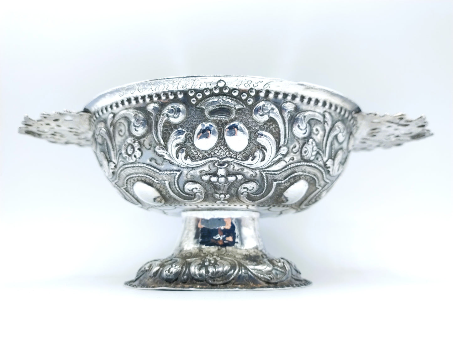 Zilveren brandewijnkom, Obbe Ydema, Sneek, 1766
