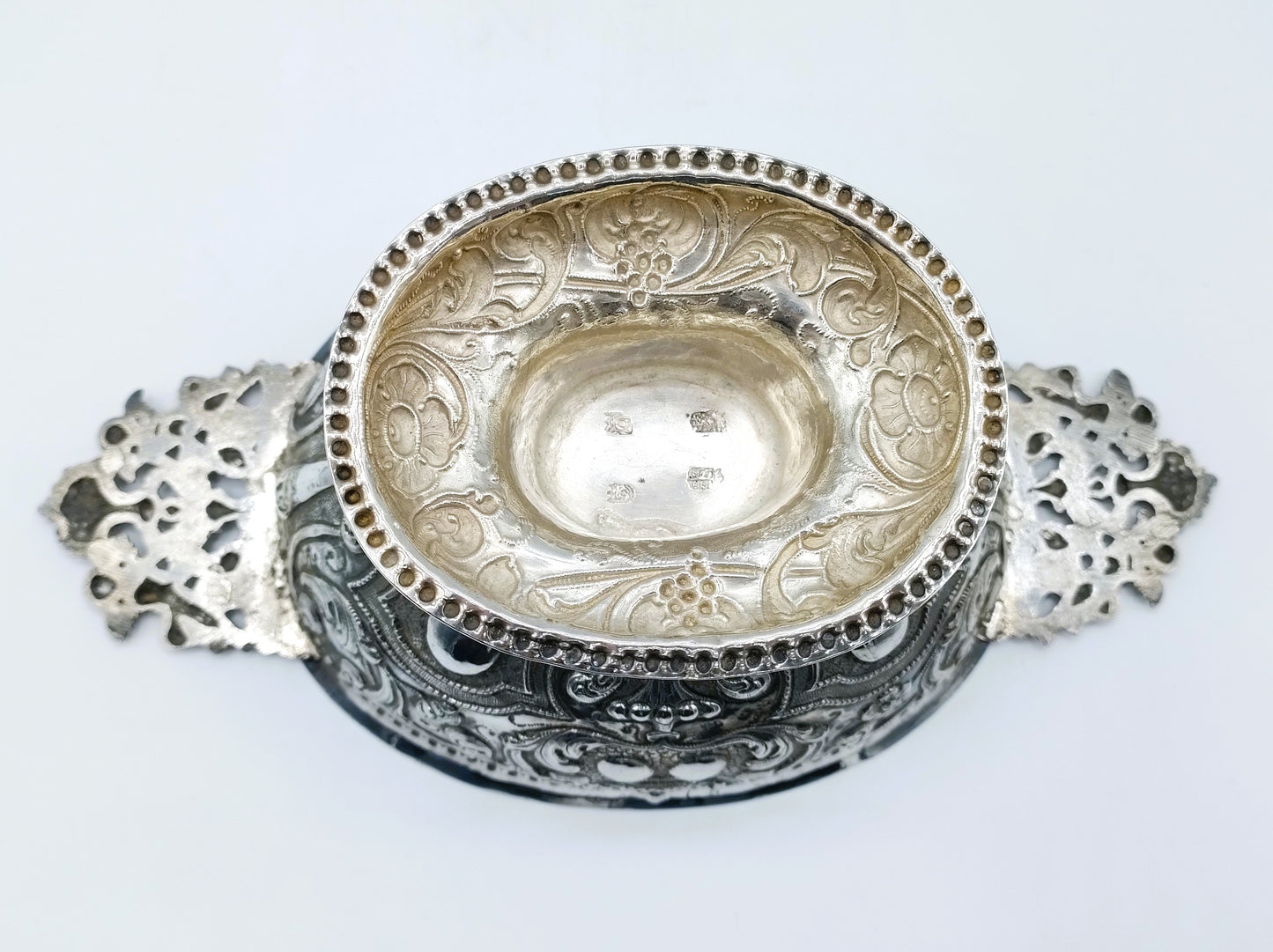 Zilveren brandewijnkom, Obbe Ydema, Sneek, 1766