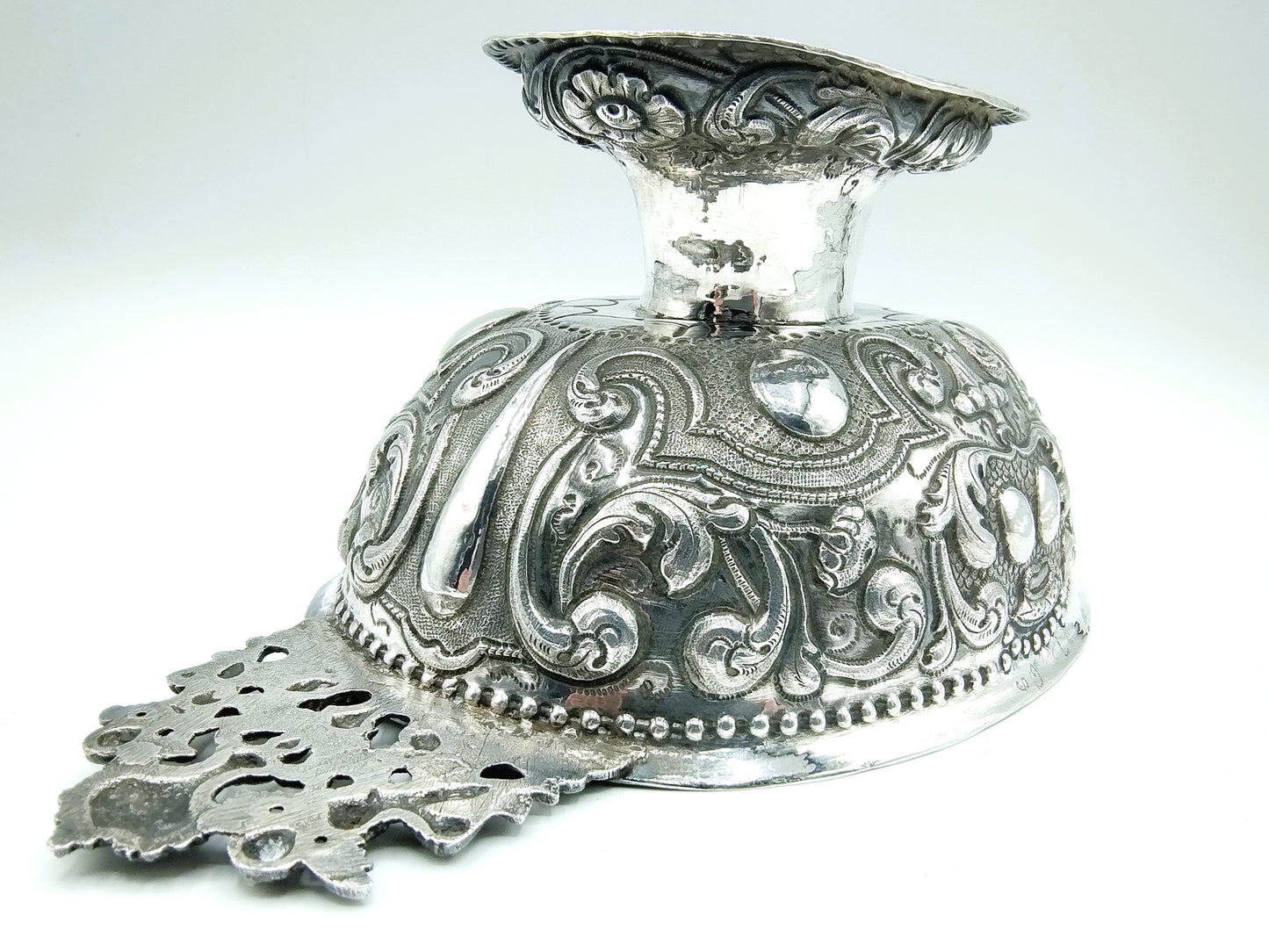 Zilveren brandewijnkom, Obbe Ydema, Sneek, 1766