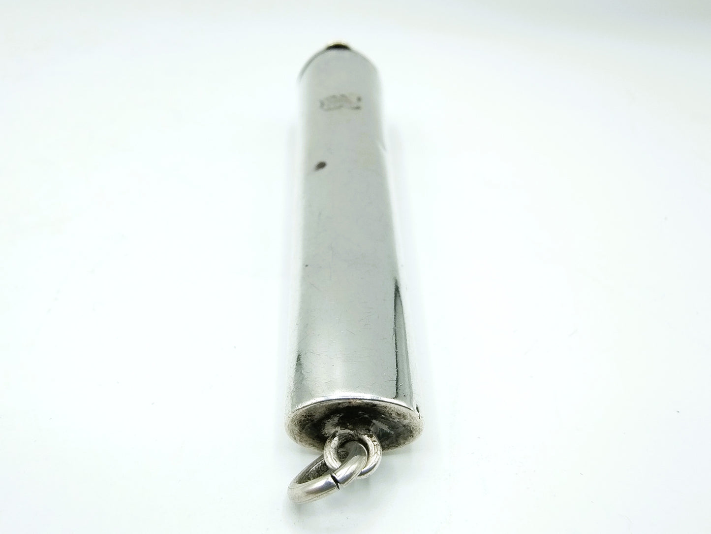Zilveren sigarenkoker hanger met monogram, Birmingham, 1914