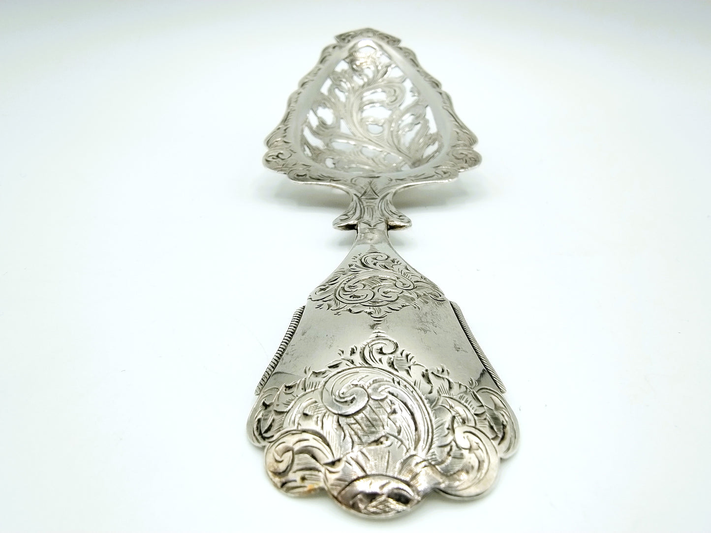 Zilveren natfruitschep, J.H. Eversbag, Amsterdam, 1855