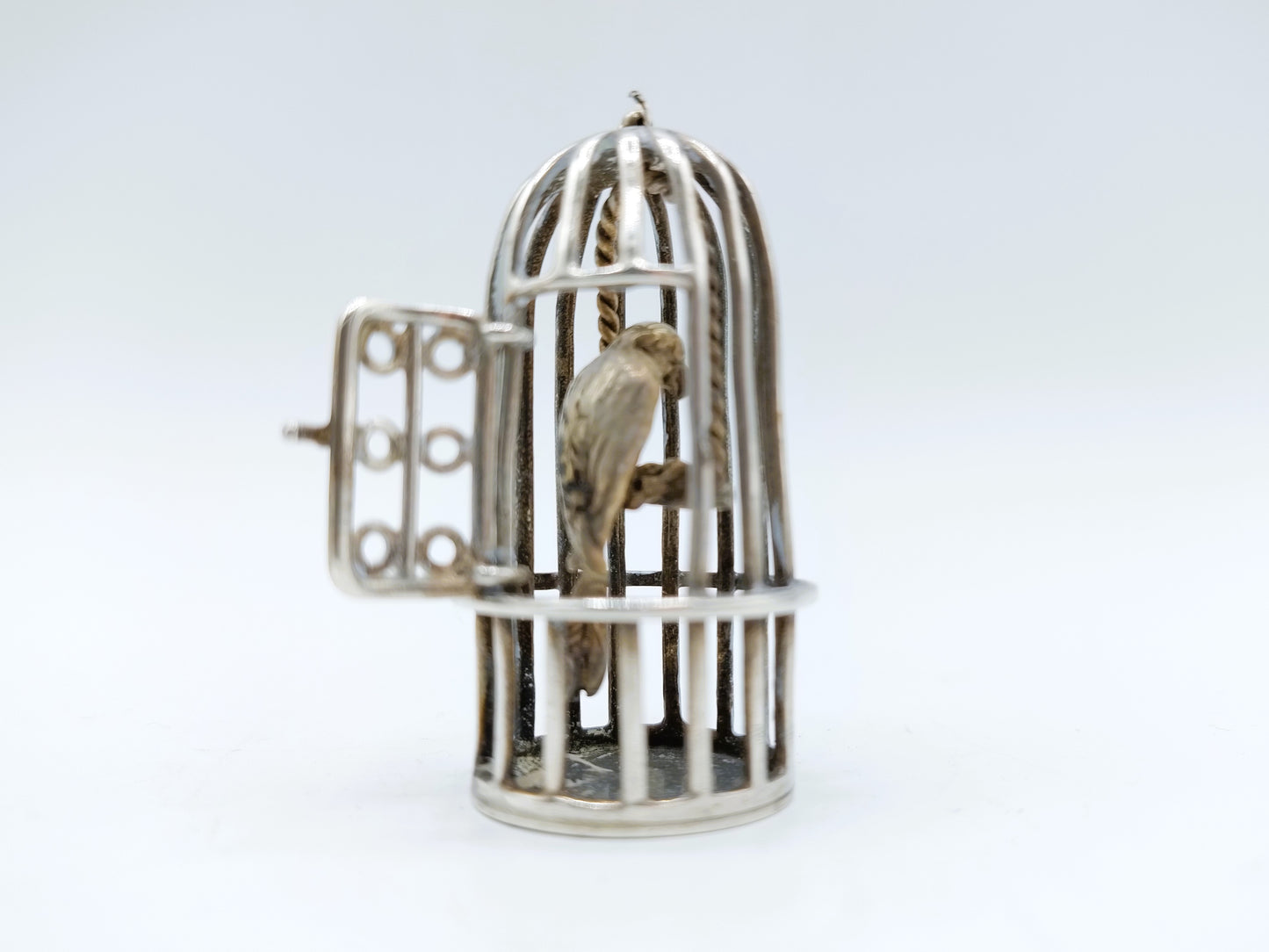 Oak room with 21 silver miniatures, Schoonhoven ca. 1975