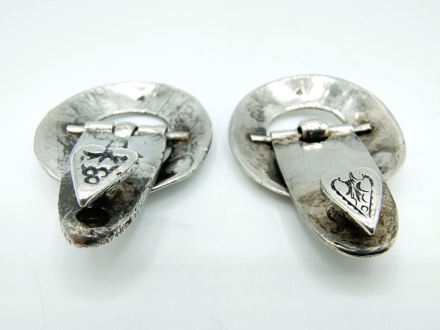 Silver shoe buckles, Middelburg, 1780